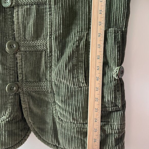 Cloth Logic Womens Army Green Long Sleeve Y2K Sherpa Lined Jacket Size Small - Picture 9 of 10